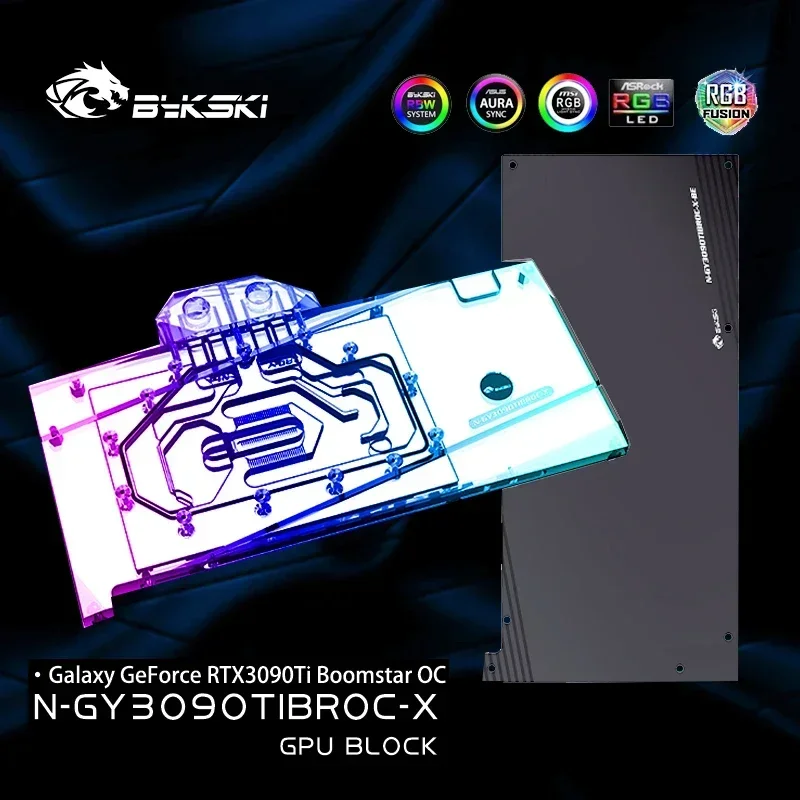Блок графического процессора Bykski для GALAXY RTX3090Ti Boomstar OC, радиатор видеокарты с задней панелью, водяной охладитель VGA N-GY3090TIBROC-X
Блок графического процессора Bykski для GALAXY RTX3090Ti Boomstar OC, радиатор видеокарты с задней панелью, водяной охладитель VGA N-GY3090TIBROC-X