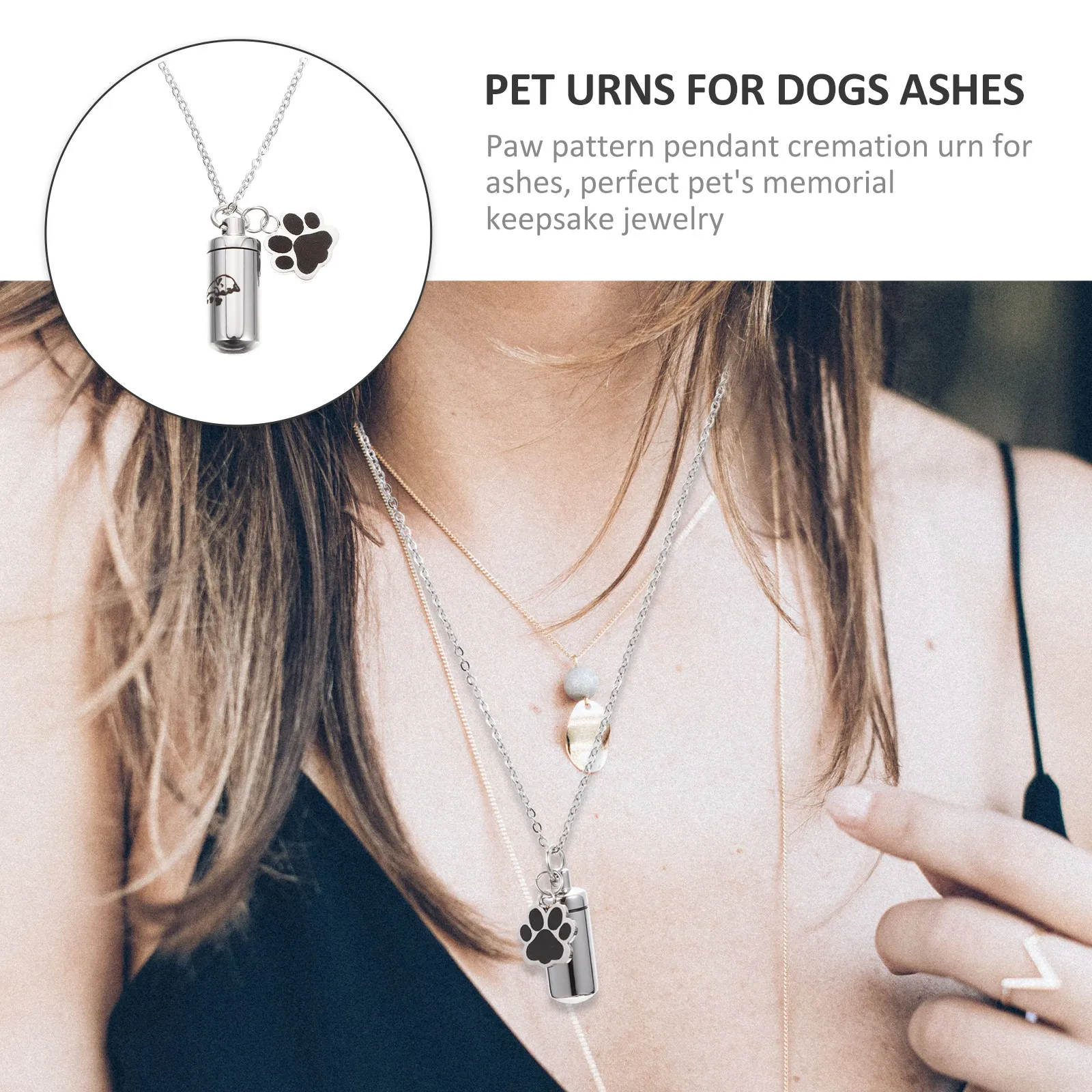 Dog Urn Necklace Pet Ashes Pendant Cremation Jewelry Multi Use Wear Or Display Lasting Durability Not Easy to Damage Heartfelt
Dog Urn Necklace Pet Ashes Pendant Cremation Jewelry Multi Use Wear Or Display Lasting Durability Not Easy to Damage Heartfelt