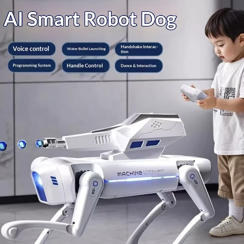 2025 New Intelligent Ai Remote Controlled Machine Dog Voice Dialogue Programming Water Bullet Launching Singing Toy For Kids
2025 New Intelligent Ai Remote Controlled Machine Dog Voice Dialogue Programming Water Bullet Launching Singing Toy For Kids