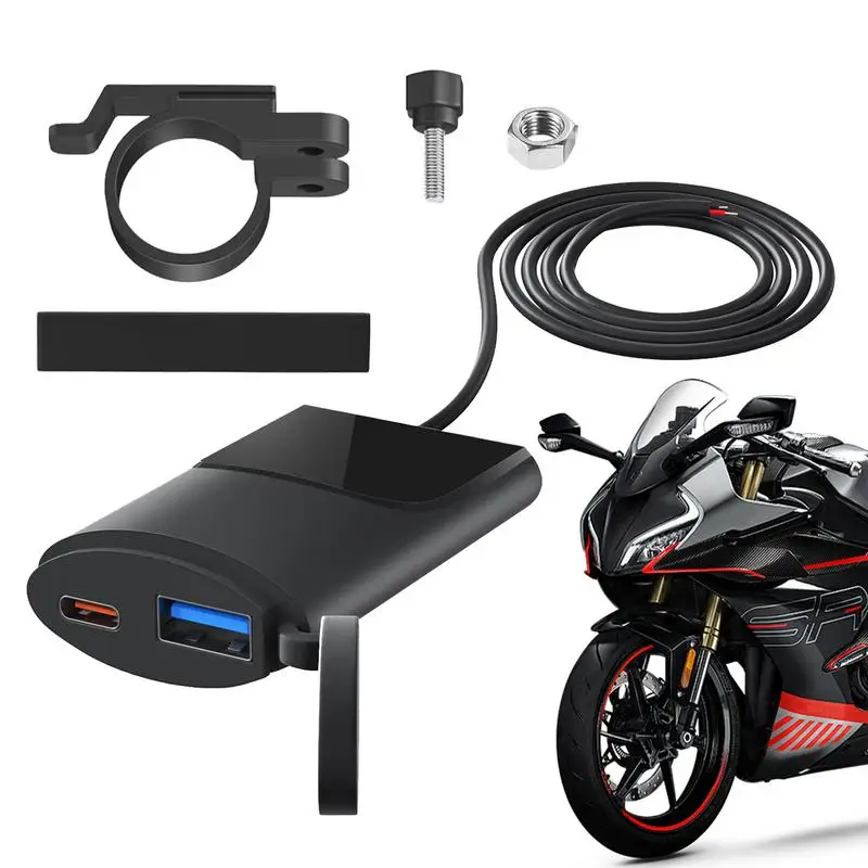 Phone Charger For Motorcycle PD Motorcycle Charger QC 3.0 USB Adapter Ultra-Narrow Quick Adapter Double Charging Port For
Phone Charger For Motorcycle PD Motorcycle Charger QC 3.0 USB Adapter Ultra-Narrow Quick Adapter Double Charging Port For
