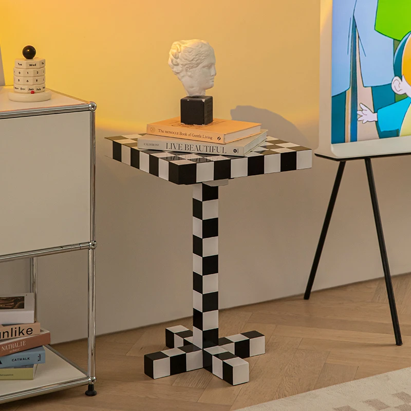 Chessboard small side table Modern small square table Light luxury household small coffee table
Chessboard small side table Modern small square table Light luxury household small coffee table