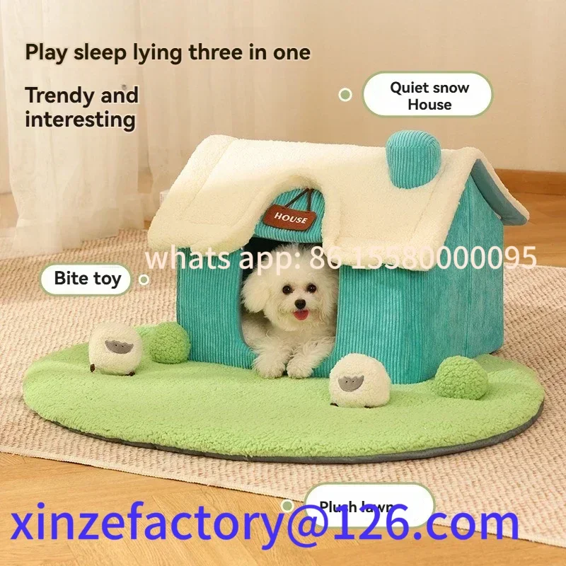 Customizable Cat and Dog Warm Winter Pet Cottage Bed Small To Medium Dog House Small Kennel
Customizable Cat and Dog Warm Winter Pet Cottage Bed Small To Medium Dog House Small Kennel