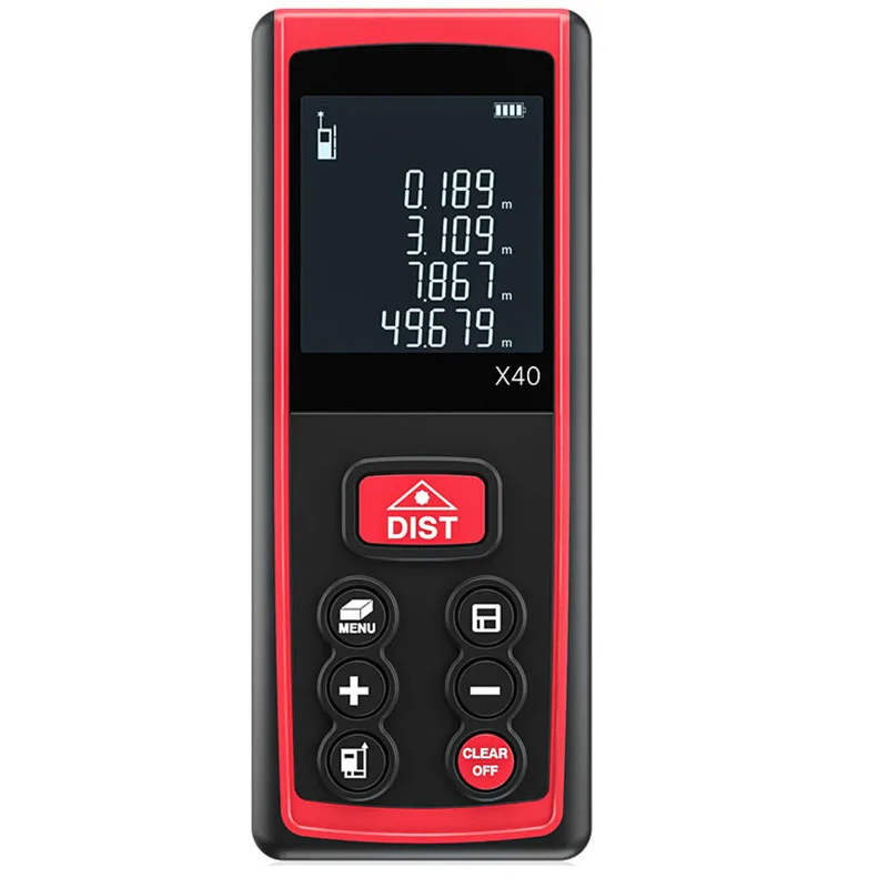 Handheld Laser Infrared Rangefinder High-precision Tool Distance Measuring Instrument Measuring Room Electronic Ruler
Handheld Laser Infrared Rangefinder High-precision Tool Distance Measuring Instrument Measuring Room Electronic Ruler
