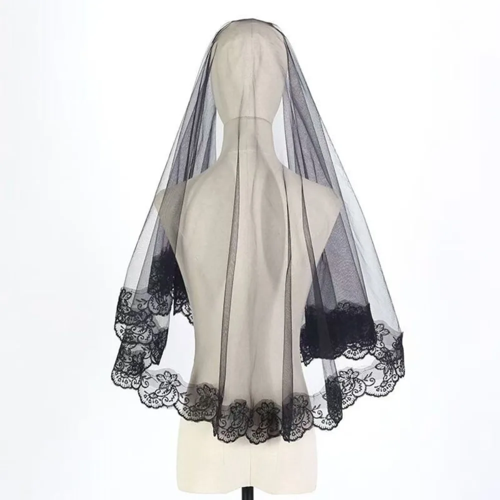 Romantic Lace Trim Wedding Veil without Comb One Layer Long Cathedral Bridal Veil Marriage Wedding Dress Accessory Ivory Black
Romantic Lace Trim Wedding Veil without Comb One Layer Long Cathedral Bridal Veil Marriage Wedding Dress Accessory Ivory Black