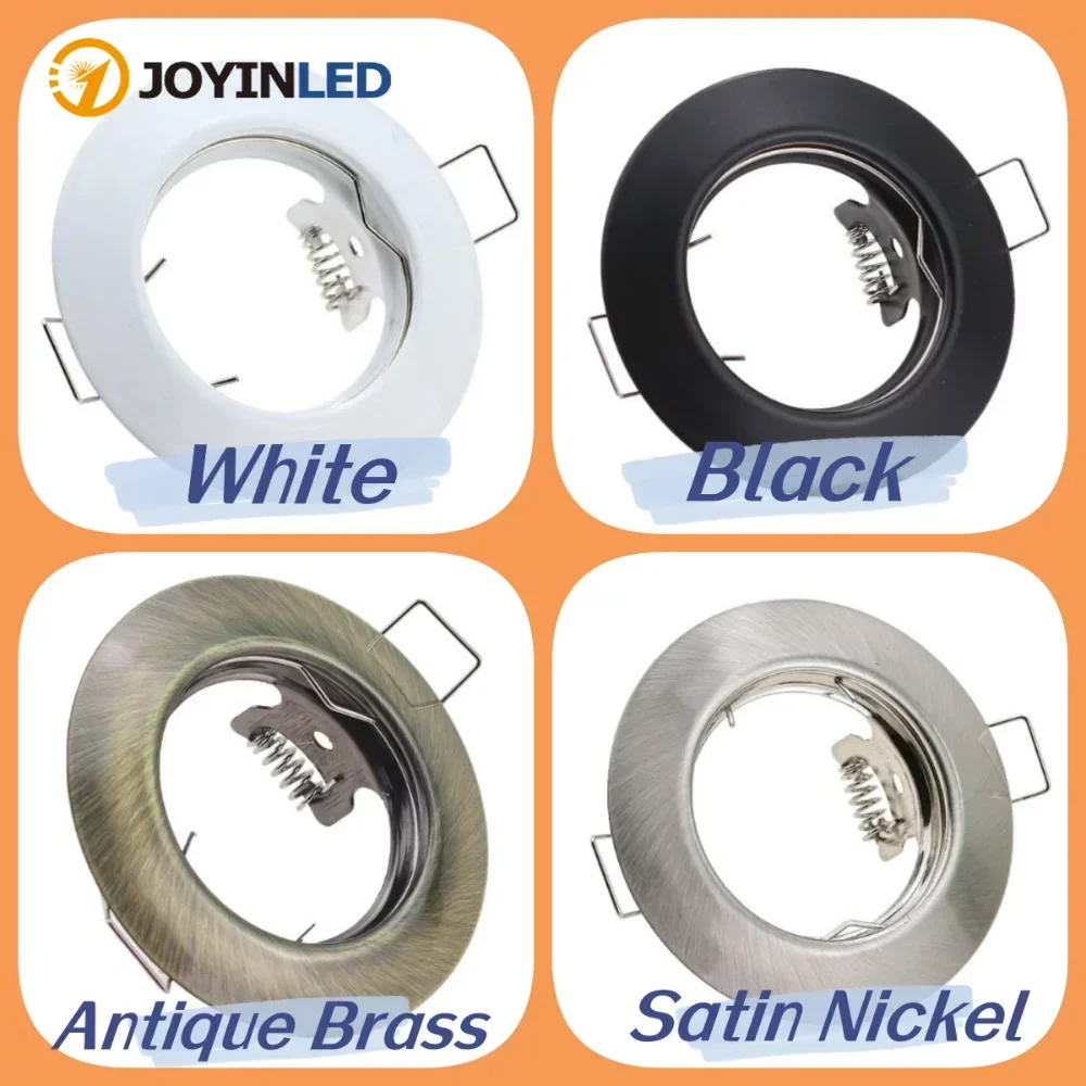 JOYINLED Hot Sale Aluminum Alloy GU10 Frame Recessed Lighting Fixture Fixed Spot Downlight Housing with Front Ring Get Off
JOYINLED Hot Sale Aluminum Alloy GU10 Frame Recessed Lighting Fixture Fixed Spot Downlight Housing with Front Ring Get Off