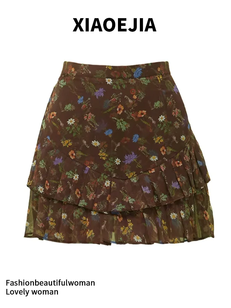 Women Brown A-line Skirt Vintage 90s Aesthetic Y2k Mini Pleated Skirt Harajuku Kawaii Skirt 2000s Cutecore Clothes Summer
Women Brown A-line Skirt Vintage 90s Aesthetic Y2k Mini Pleated Skirt Harajuku Kawaii Skirt 2000s Cutecore Clothes Summer