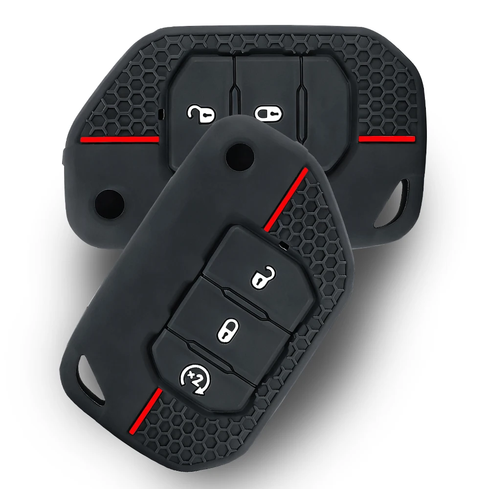 Силиконовый чехол-накладка на 2 кнопки для автомобильного ключа-брелока Jeep Wrangler Gladiator JT JLU (для выкидного ключа)
Силиконовый чехол-накладка на 2 кнопки для автомобильного ключа-брелока Jeep Wrangler Gladiator JT JLU (для выкидного ключа)