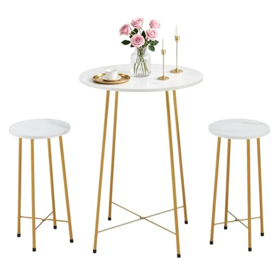 3 Pcs Pub Table and Chairs Sets Counter Height Bistro Bar Sets with 2 Barstools for Kitchen Breakfast Nook Small Space Apartmen
3 Pcs Pub Table and Chairs Sets Counter Height Bistro Bar Sets with 2 Barstools for Kitchen Breakfast Nook Small Space Apartmen