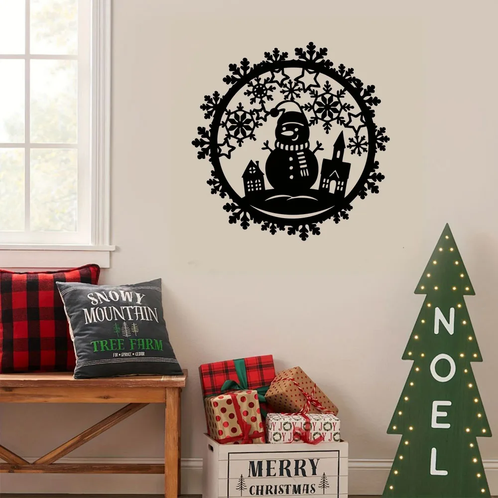 Unique 1pc Metal Snowman Ornament – Wall Hanging Winter Wreath. Distinctive Snowflake and Snowman Wreath Novelty
Unique 1pc Metal Snowman Ornament – Wall Hanging Winter Wreath. Distinctive Snowflake and Snowman Wreath Novelty
