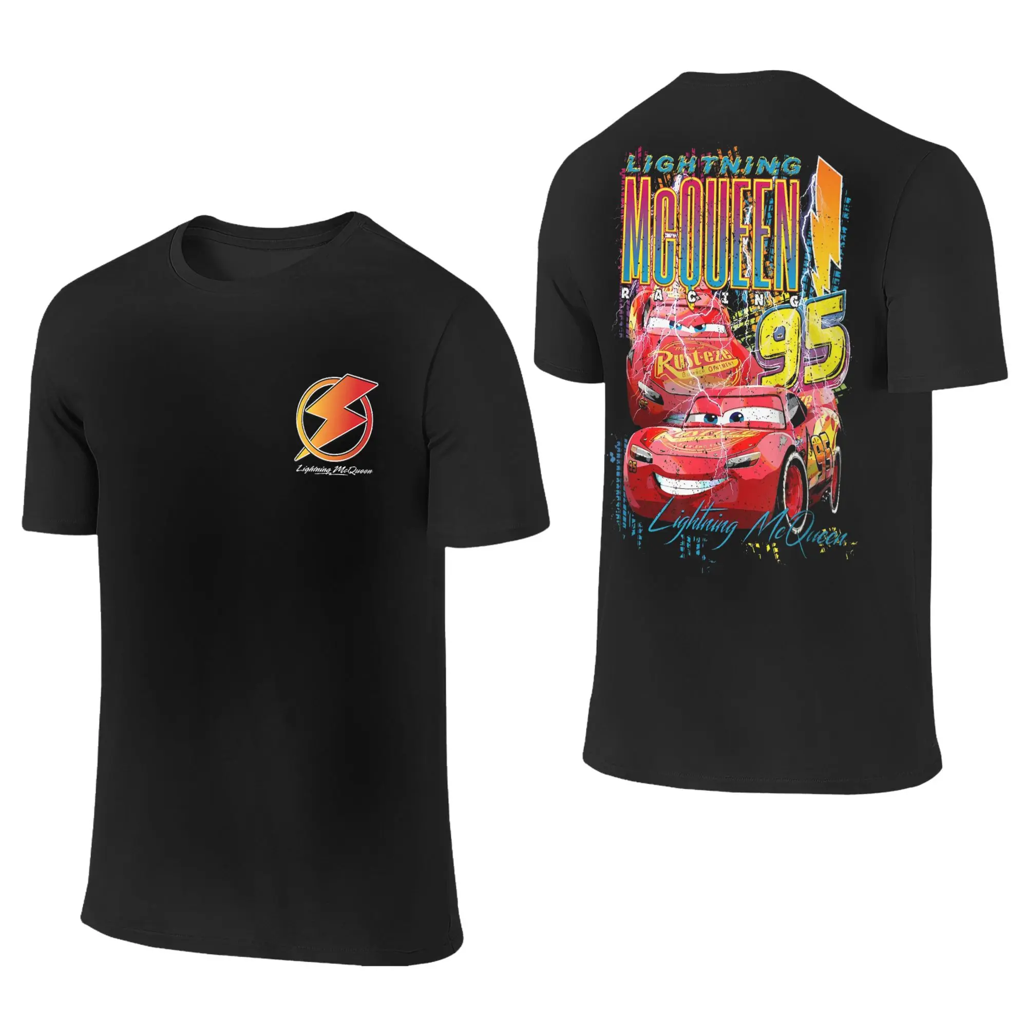 Men Women Cars Lightning McQueen Racing Thunder Poster T Shirts Pure Cotton Clothing Awesome Round Collar Tees Gift T-Shirt
Men Women Cars Lightning McQueen Racing Thunder Poster T Shirts Pure Cotton Clothing Awesome Round Collar Tees Gift T-Shirt