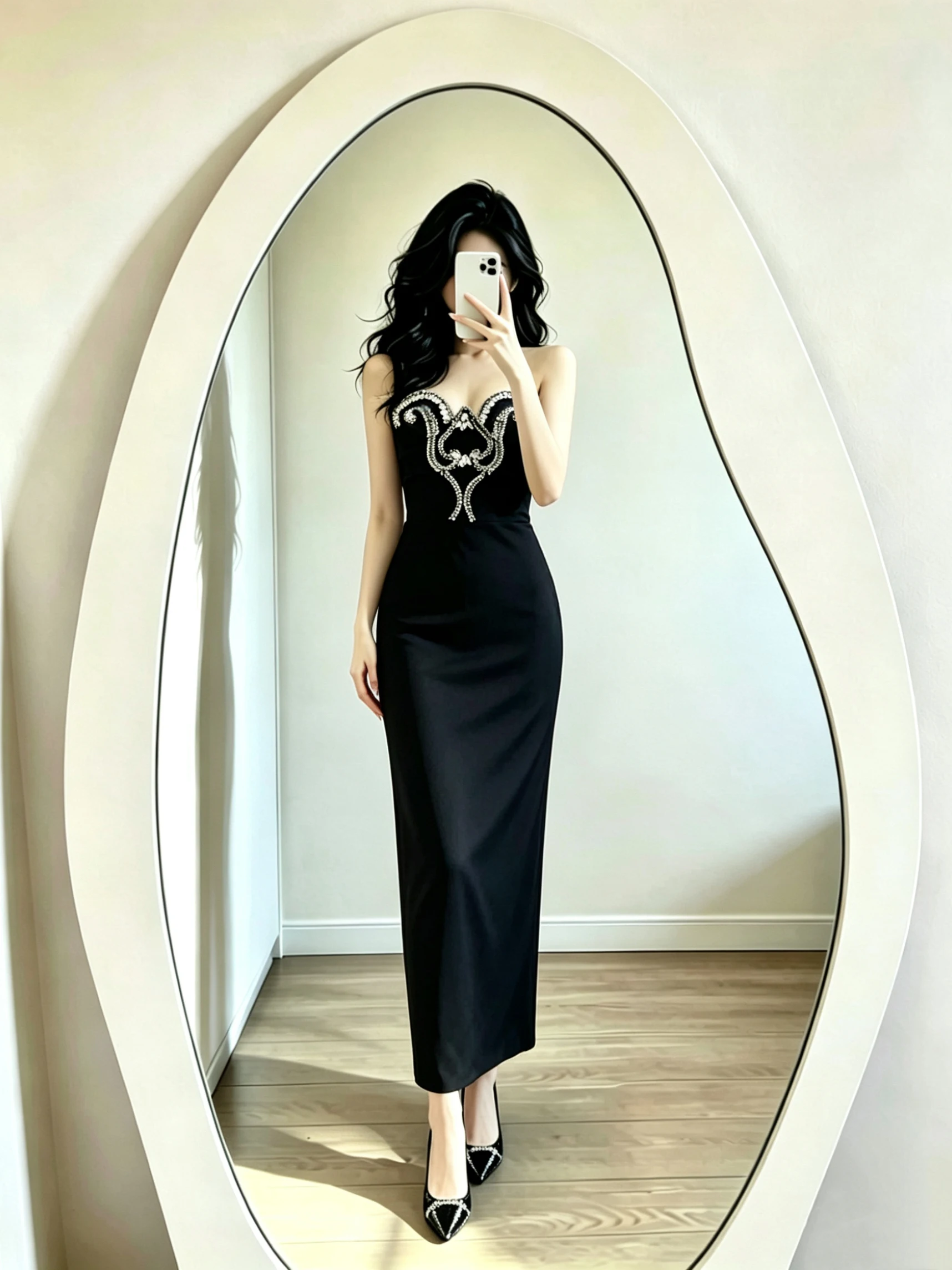Elegant Diamond Embellished Heavy Work Strapless Long Dress for Women mid Waist Polka Dot Polyester Party Evening Gown
Elegant Diamond Embellished Heavy Work Strapless Long Dress for Women mid Waist Polka Dot Polyester Party Evening Gown