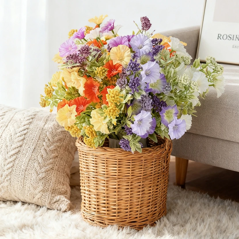 Silk Artificial Flowers Morning Glory Wedding Home Room Table Decorative Product Bridal Bouquets Vase Lovely Photography Props
Silk Artificial Flowers Morning Glory Wedding Home Room Table Decorative Product Bridal Bouquets Vase Lovely Photography Props