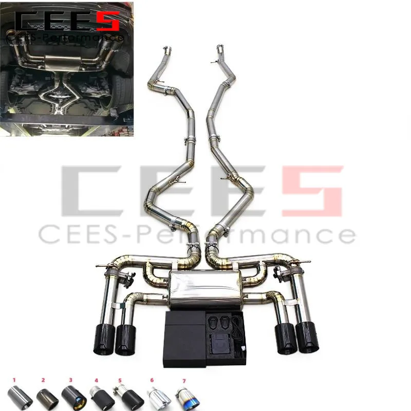 cees Catback Exhaust Pipes Escape for BMW X5M/X6M F85/F86 4.4TT 2015-2019 Exhaust Pipe Muffler with Valve Control System
cees Catback Exhaust Pipes Escape for BMW X5M/X6M F85/F86 4.4TT 2015-2019 Exhaust Pipe Muffler with Valve Control System