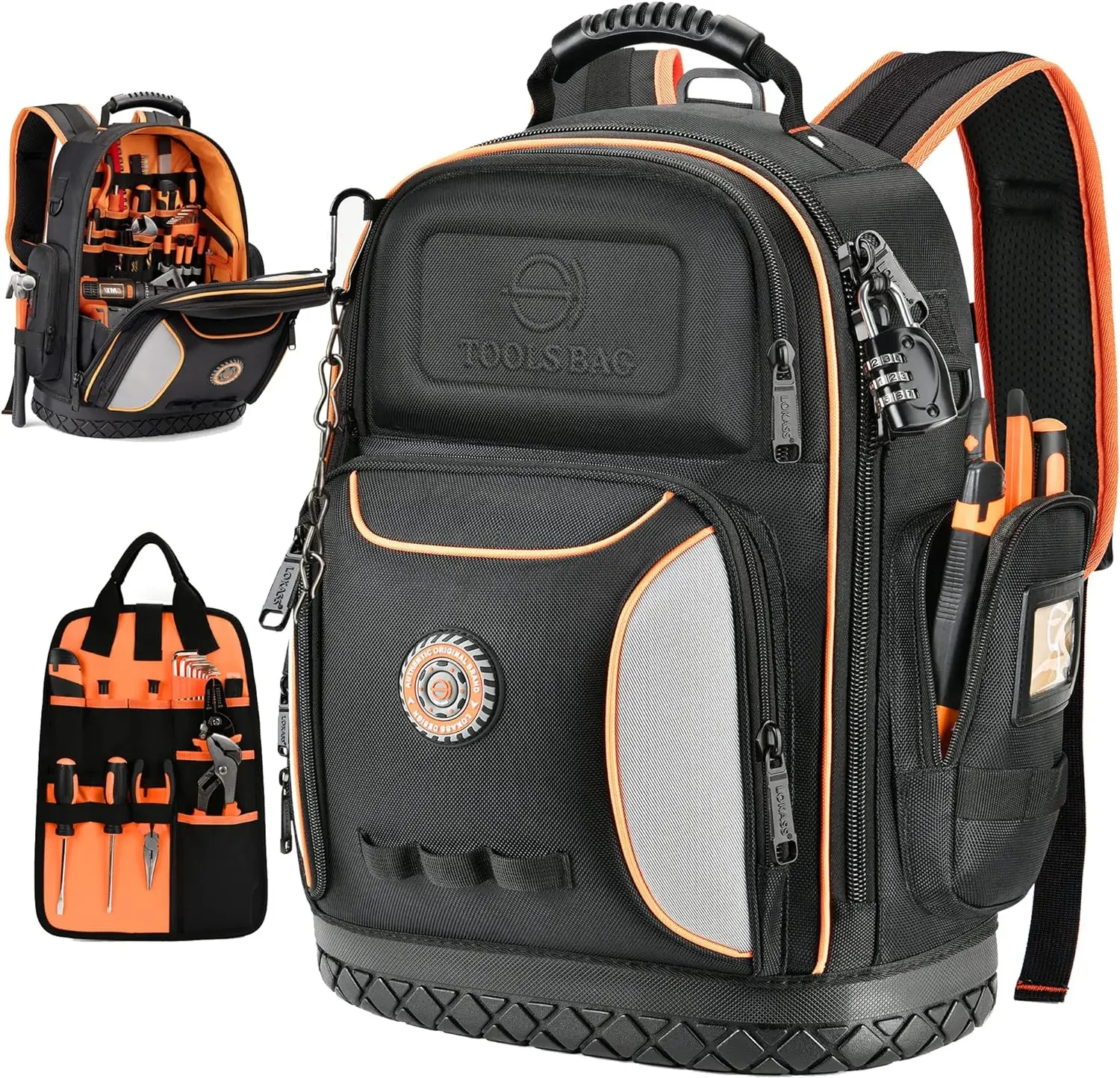 Tool Bag Backpack 75 Pockets & Loops Heavy Duty Tools Organizer Bags/HVAC Tool Carrier for Eelectrician/Construction Work
Tool Bag Backpack 75 Pockets & Loops Heavy Duty Tools Organizer Bags/HVAC Tool Carrier for Eelectrician/Construction Work