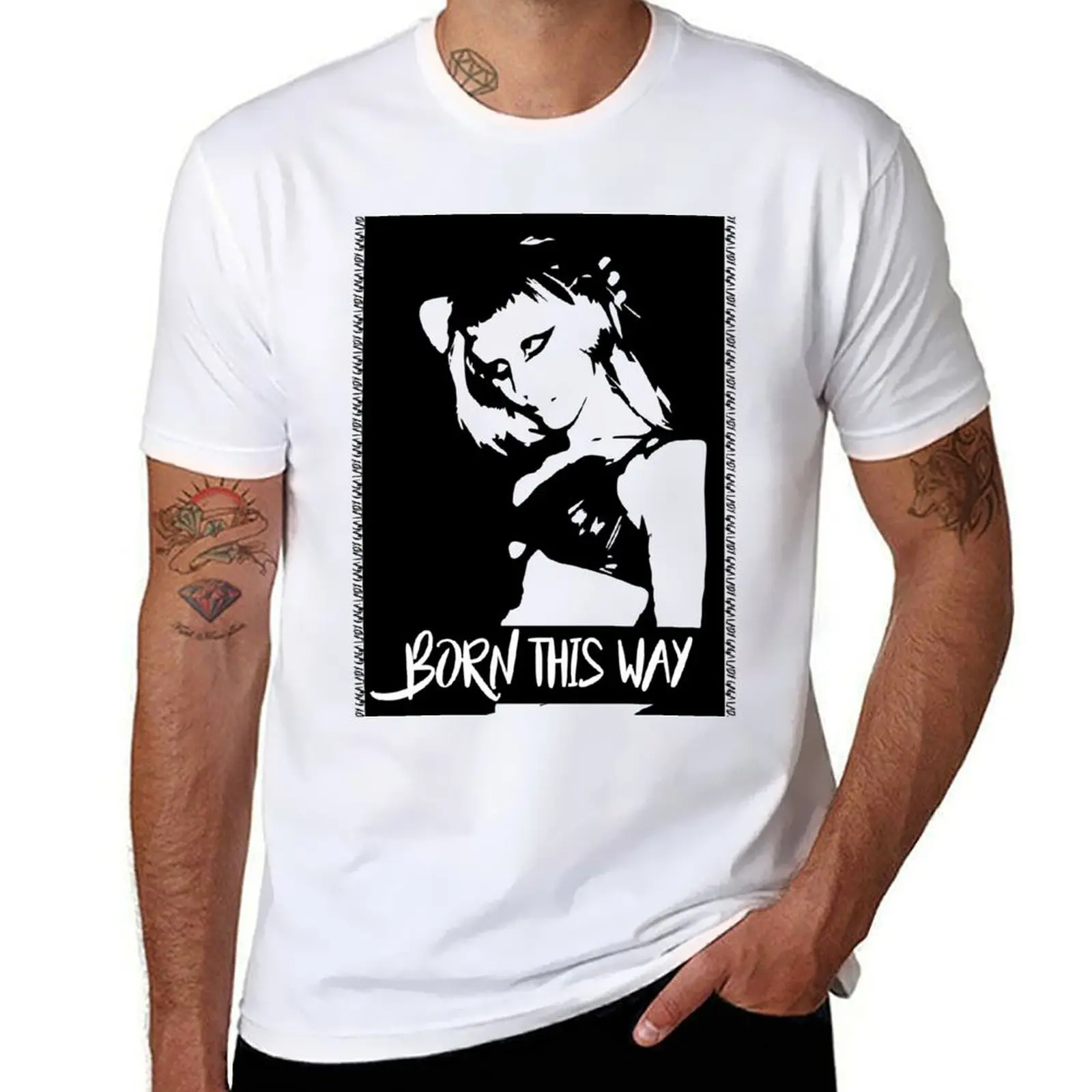 Lady Gaga Born This Way T-Shirt t shirt men 100% cotton luxury brand t shirt man plain T-Shirt
Lady Gaga Born This Way T-Shirt t shirt men 100% cotton luxury brand t shirt man plain T-Shirt