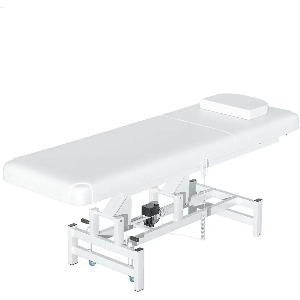 Adjustable Backrest Massage Table with Lockable Wheels, 4 Thick Foam, 1500 lbs Capacity, White
Adjustable Backrest Massage Table with Lockable Wheels, 4 Thick Foam, 1500 lbs Capacity, White