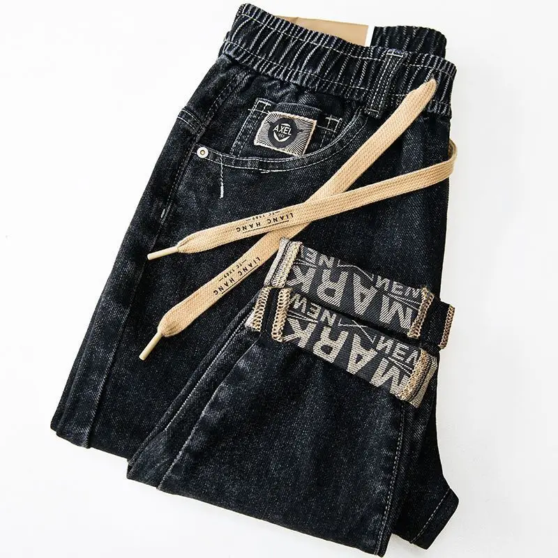 Loose Fit Elastic Waist Denim Jeans Men's Casual Vintage Style Autumn Winter plus Size 300 Pounds Trendy Brand Jeans
Loose Fit Elastic Waist Denim Jeans Men's Casual Vintage Style Autumn Winter plus Size 300 Pounds Trendy Brand Jeans