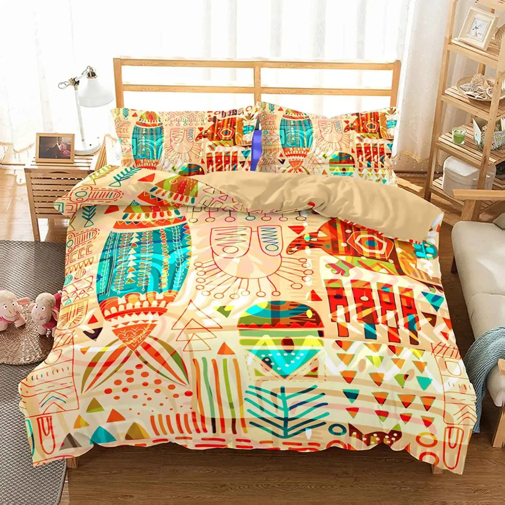Bohemian Style Bedding Set Vintage Print Duvet Cover Set Boho Style Mandala Floral Pattern for Women Bedroom Decor Full Size
Bohemian Style Bedding Set Vintage Print Duvet Cover Set Boho Style Mandala Floral Pattern for Women Bedroom Decor Full Size