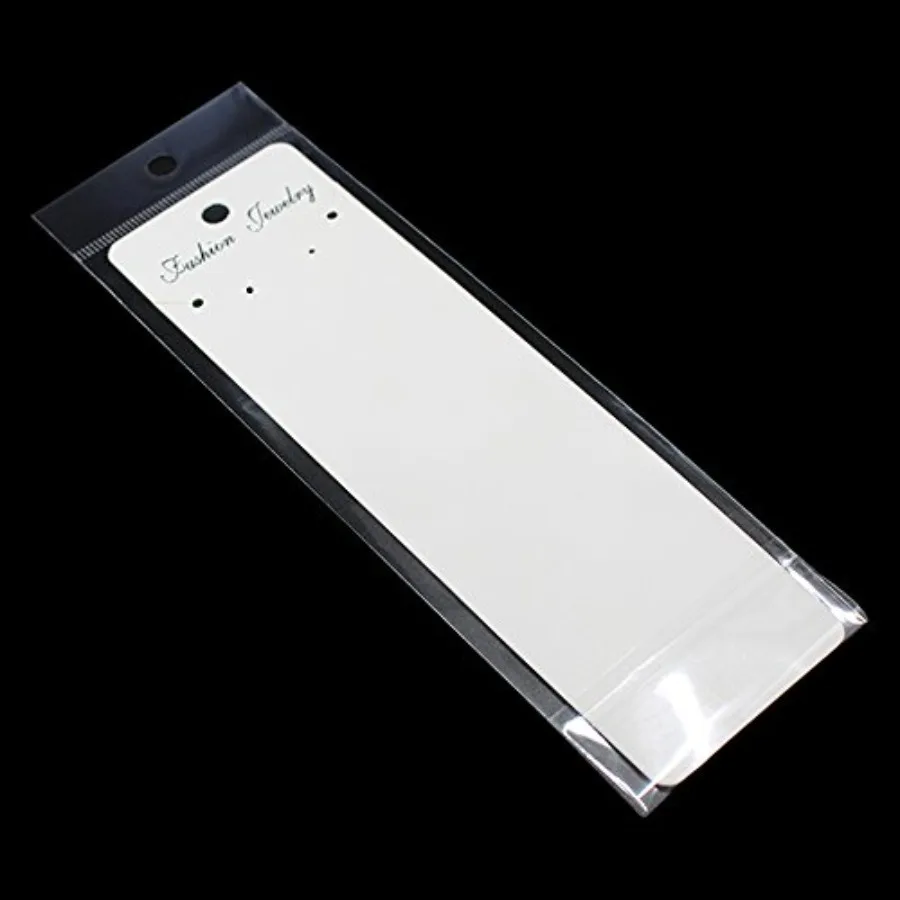 100Pcs 2.36x8.27 inch Necklace Jewelry Display Hanging Cards and 2.7x8.3 inch Self Adhesive Cello Cellophane Bags Jewellery Dis
100Pcs 2.36x8.27 inch Necklace Jewelry Display Hanging Cards and 2.7x8.3 inch Self Adhesive Cello Cellophane Bags Jewellery Dis