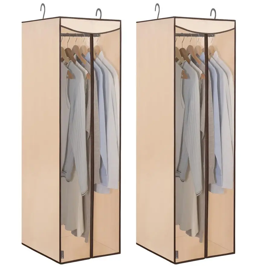 2Pack Hanging Garment Bag Zipper Cover with Sealed Clear Window, Long Garment Cover for Closet Storage Wardrobe Clothes Protecto
2Pack Hanging Garment Bag Zipper Cover with Sealed Clear Window, Long Garment Cover for Closet Storage Wardrobe Clothes Protecto