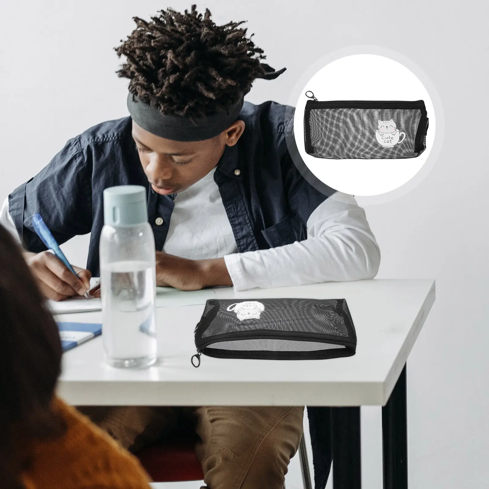 1Pcs Simple Classic Transparent Pencil Case Nylon Pen Pouch Students Stationery Bag Sealed Zipper Organizer for Erasers
1Pcs Simple Classic Transparent Pencil Case Nylon Pen Pouch Students Stationery Bag Sealed Zipper Organizer for Erasers