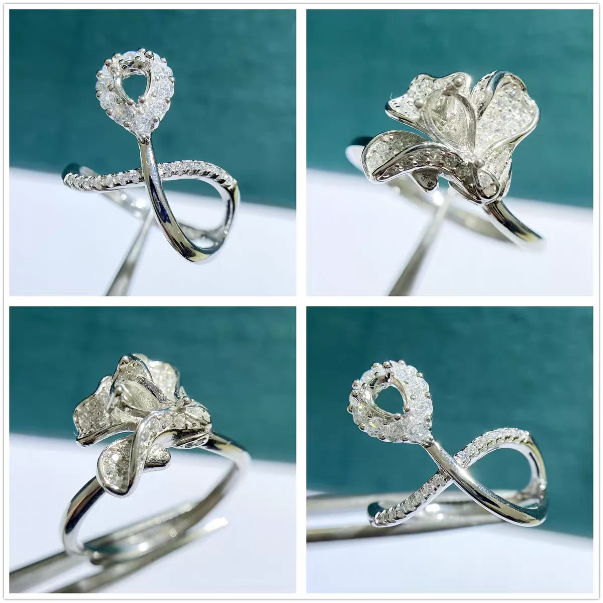 MeiBaP 4mm*6mm Water Drop Stone 925 Sterling Silver Fashion Flower Ring Holder DIY Empty Support for Women Fine Charm Jewelry
MeiBaP 4mm*6mm Water Drop Stone 925 Sterling Silver Fashion Flower Ring Holder DIY Empty Support for Women Fine Charm Jewelry