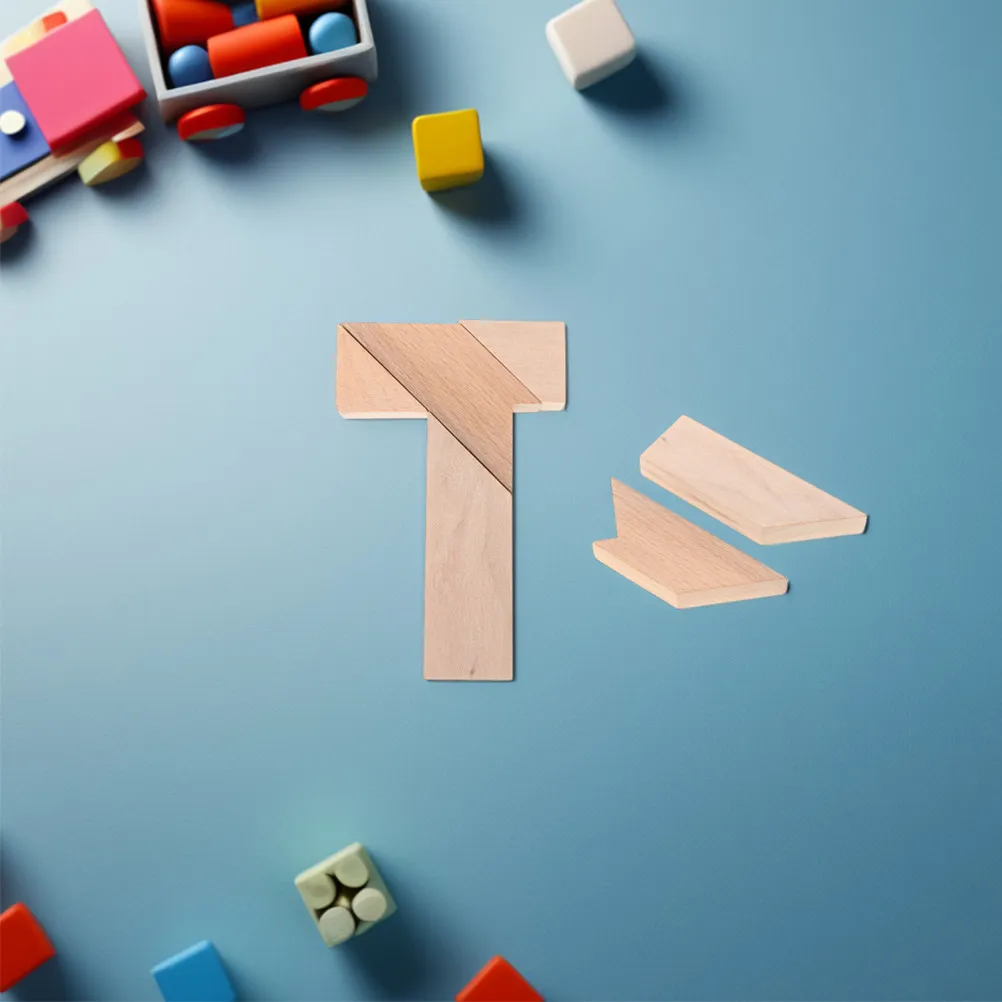 2Pcs Wooden Brain Teaser Fun DIY Jigsaw T-Shape Cognitive Learning Math Skill Shaping Jigsaw Puzzles
2Pcs Wooden Brain Teaser Fun DIY Jigsaw T-Shape Cognitive Learning Math Skill Shaping Jigsaw Puzzles
