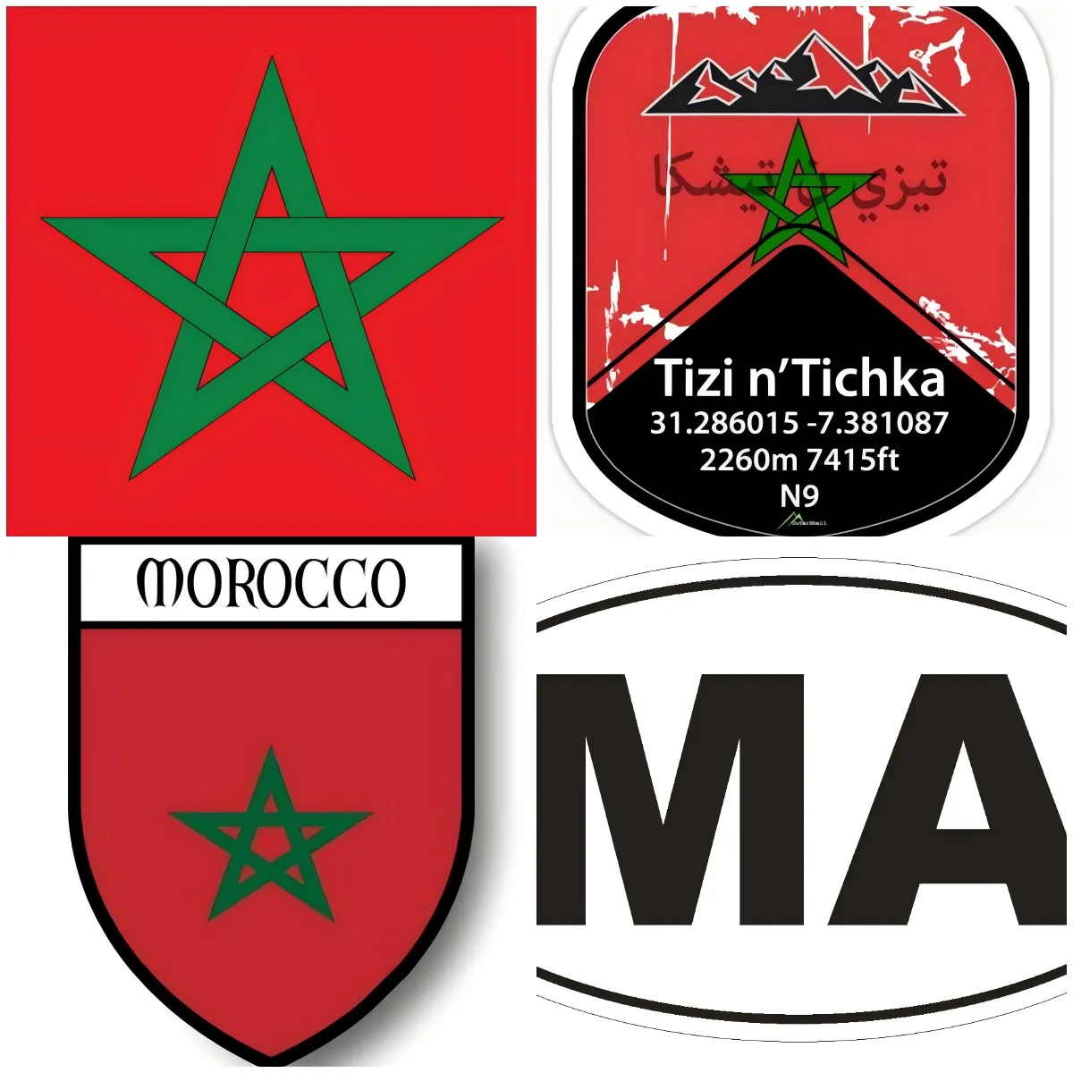 Morocco Flag Sticker Self Adhesive Car Truck Van Bumper Window Laptop Cup Wall Camping Car Stuff Accessory
Morocco Flag Sticker Self Adhesive Car Truck Van Bumper Window Laptop Cup Wall Camping Car Stuff Accessory
