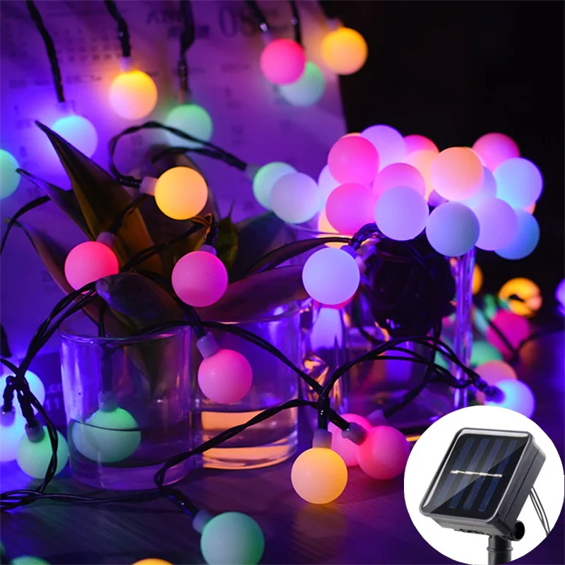 Garden Wedding String Lights Solar Fairy Light for Party Christmas Decoration 20/50/100LED Round Ball Solar Globe Lights Outdoor
Garden Wedding String Lights Solar Fairy Light for Party Christmas Decoration 20/50/100LED Round Ball Solar Globe Lights Outdoor
