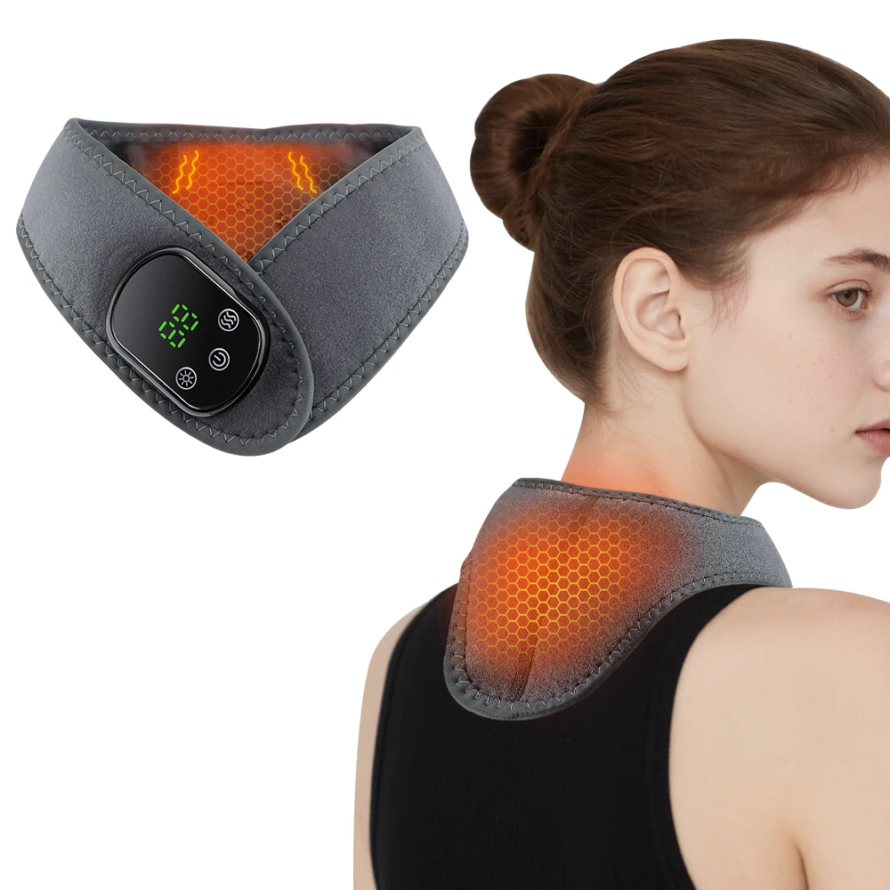 5 Gears Heating Neck Massager Vibration Shoulder Neck Massage Pad Belts Cordless Hot Compress Relax Muscles Massage Wrap Brace
5 Gears Heating Neck Massager Vibration Shoulder Neck Massage Pad Belts Cordless Hot Compress Relax Muscles Massage Wrap Brace