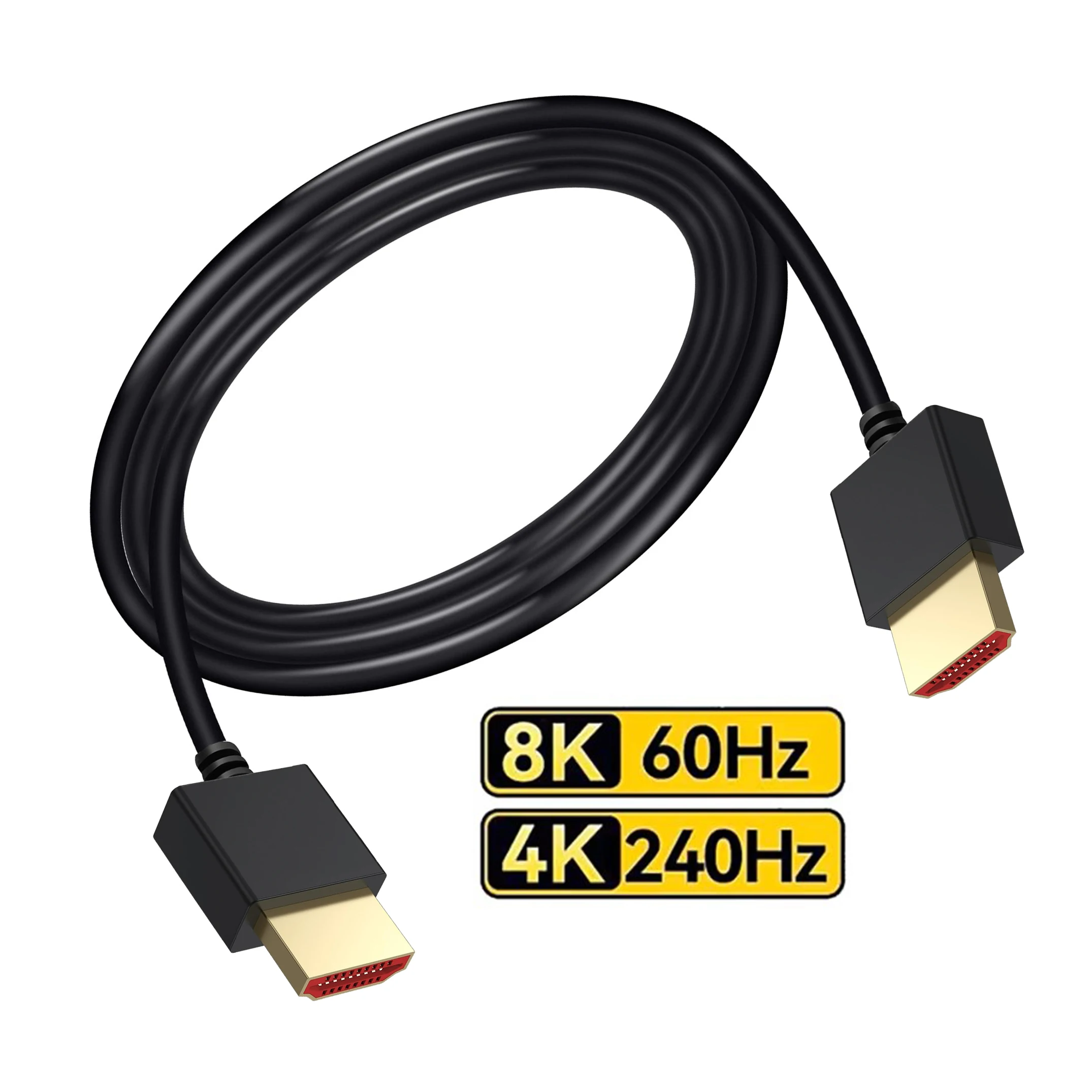 8K HDMI-compatible 2.1 Soft Silicone Cable High Speed 48Gbps 8K@60Hz 4K@240Hz 4K@120Hz for PC Graphic Card Gaming Monitor HDTV
8K HDMI-compatible 2.1 Soft Silicone Cable High Speed 48Gbps 8K@60Hz 4K@240Hz 4K@120Hz for PC Graphic Card Gaming Monitor HDTV