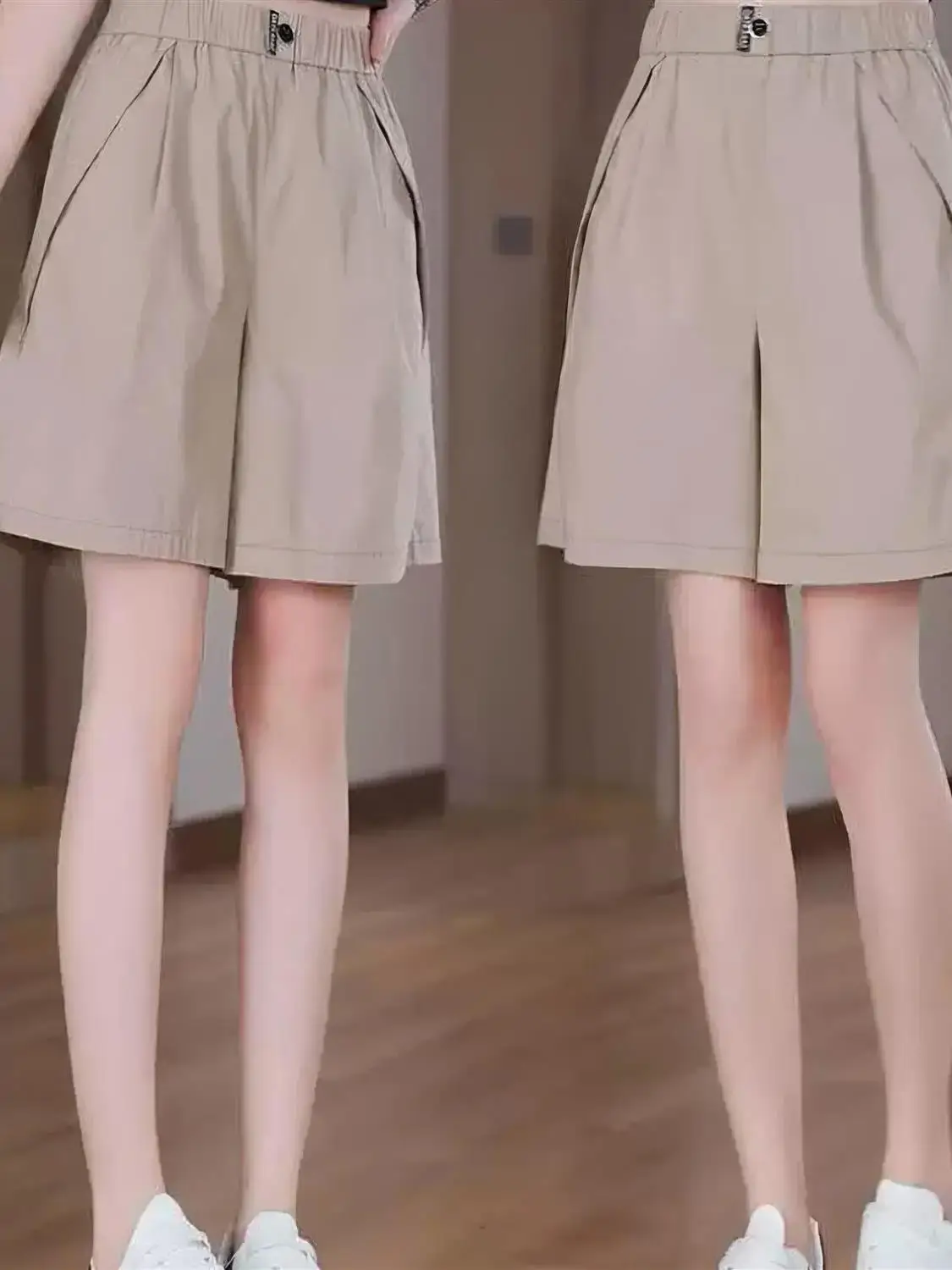 Ice Silk Sports Shorts Women's Summer Fashion Loose Slimming Casual Five-Quarter Wide Leg Skirt Pants High Waist Casual Pants
Ice Silk Sports Shorts Women's Summer Fashion Loose Slimming Casual Five-Quarter Wide Leg Skirt Pants High Waist Casual Pants