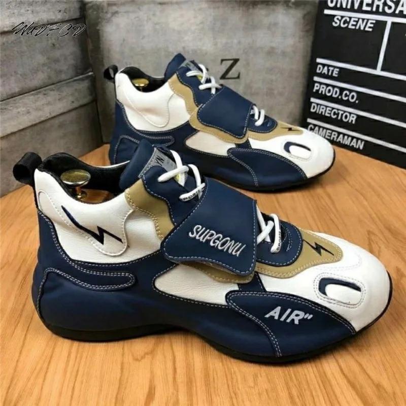 Cover Bottom Chunky Sneakers Men Fashion Easy Matching Microfiber Upper Increased Internal Platform Shoes Hook Loop Casual Shoes
Cover Bottom Chunky Sneakers Men Fashion Easy Matching Microfiber Upper Increased Internal Platform Shoes Hook Loop Casual Shoes