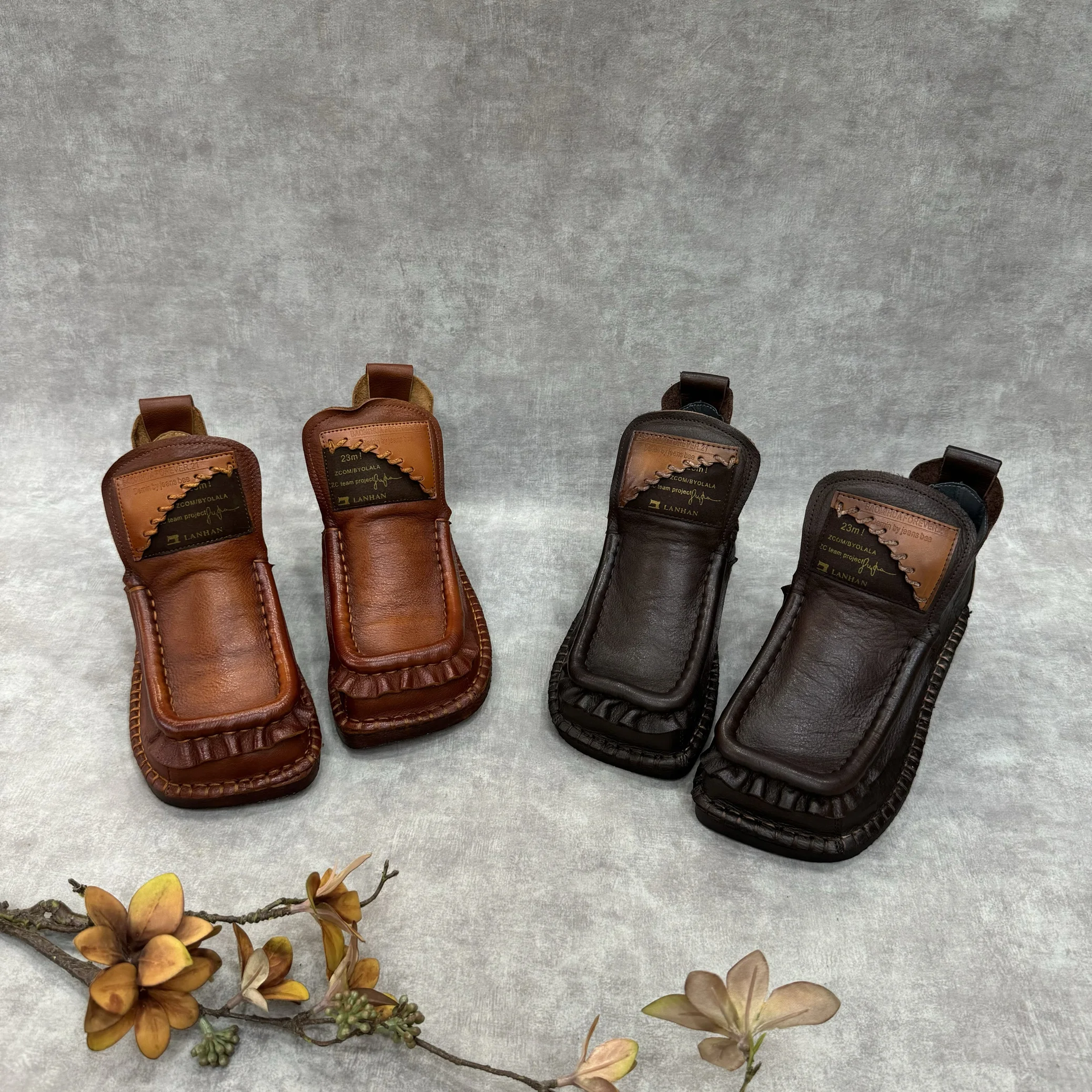 Birkuir Retro Sewn Ankle Boots For Women Genuine Leather 2025 Slip On Short Boots Mixed Colors Luxury Loafers Mother Boots
Birkuir Retro Sewn Ankle Boots For Women Genuine Leather 2025 Slip On Short Boots Mixed Colors Luxury Loafers Mother Boots