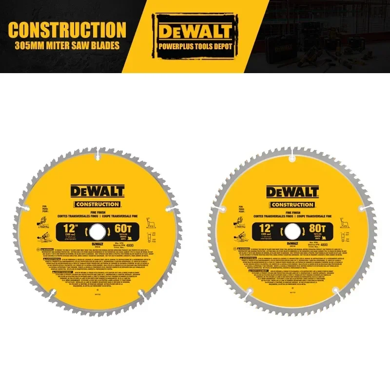 DEWALT DW3126 DW3128 12 "305 мм 60T 80T строительные торцовочные пилы, электроинструмент, аксессуары
DEWALT DW3126 DW3128 12 "305 мм 60T 80T строительные торцовочные пилы, электроинструмент, аксессуары