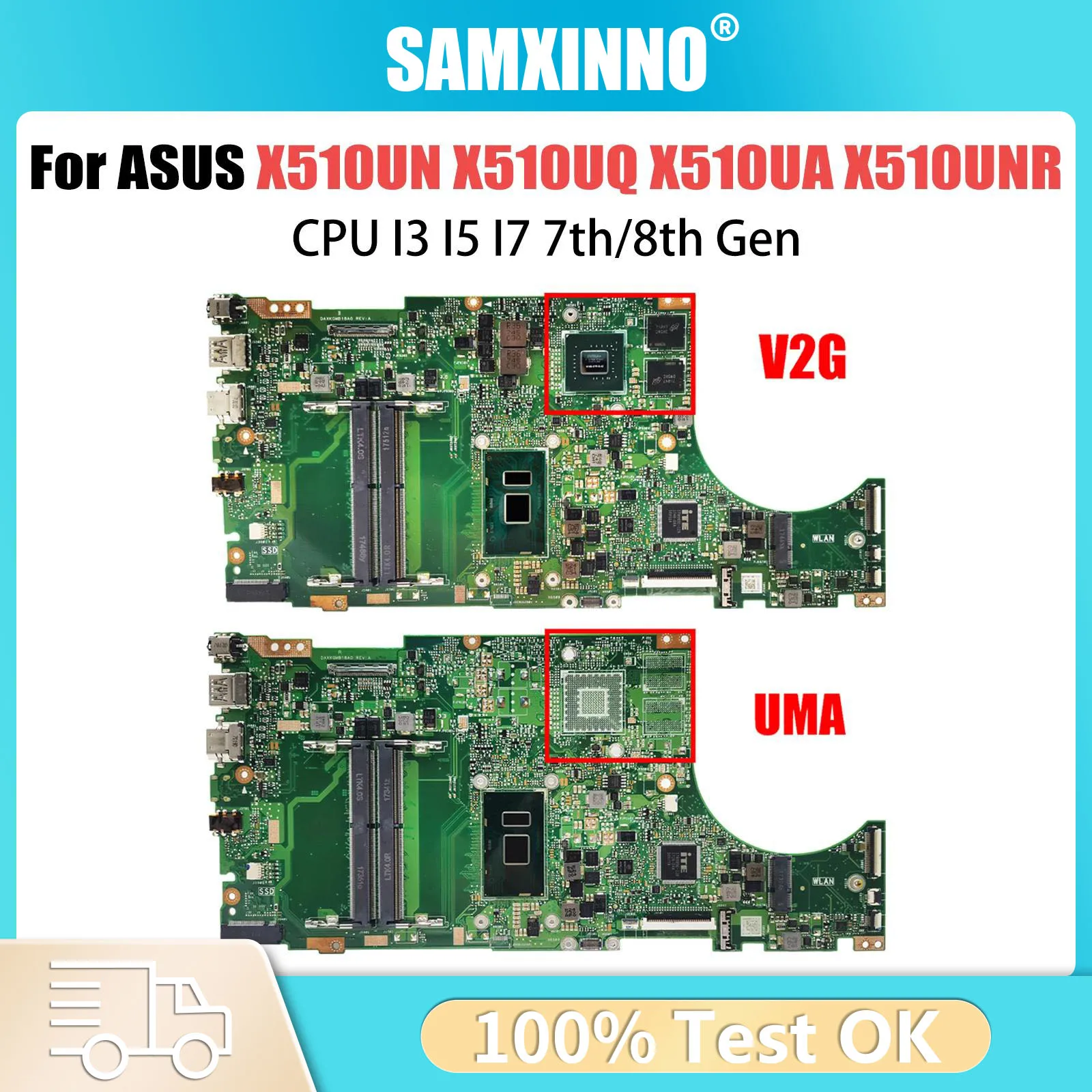 X510UNR Mainboard For ASUS X510UF X510UA X510UQ S5100UR S5100U Laptop Motherboard i3 i5 i7-6th/7th 930MX/940MX/MX150 100% Test
X510UNR Mainboard For ASUS X510UF X510UA X510UQ S5100UR S5100U Laptop Motherboard i3 i5 i7-6th/7th 930MX/940MX/MX150 100% Test