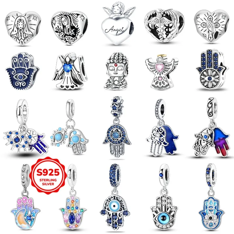 Original Charm Bead Pendant 925 Silver Classic Magic Eye Palm Charm Suitable for Bracelet DIY Fashion Jewelry Made for Women
Original Charm Bead Pendant 925 Silver Classic Magic Eye Palm Charm Suitable for Bracelet DIY Fashion Jewelry Made for Women
