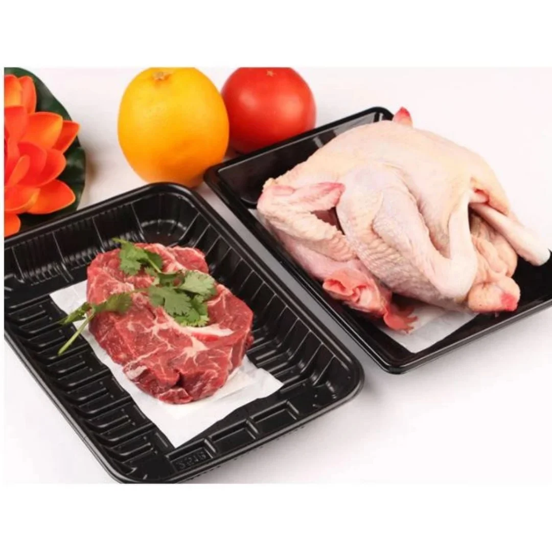 50pcs Black Fruit Serving Tray Translucent NO cover Meat Packaging Box Disposable Plastic Vegetable Pallet Supermarket plate
50pcs Black Fruit Serving Tray Translucent NO cover Meat Packaging Box Disposable Plastic Vegetable Pallet Supermarket plate