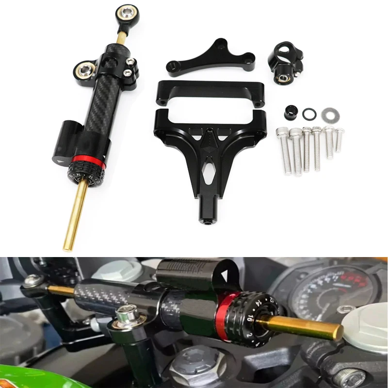 Motorcycle Accessories Steering Damper With Bracket For kawasaki Z1000 Z750 2003-2013
Motorcycle Accessories Steering Damper With Bracket For kawasaki Z1000 Z750 2003-2013