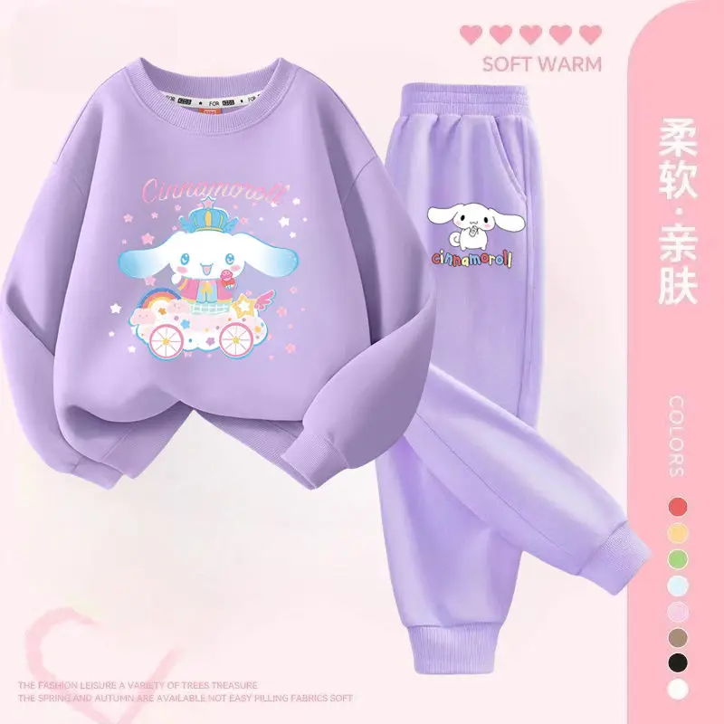 Sanrio Girls Kawaii 2PCS Cinnamoroll Children's new style sweatshirt Fashion sweater Spring and Autumn HOT Cartoon Print Jacket
Sanrio Girls Kawaii 2PCS Cinnamoroll Children's new style sweatshirt Fashion sweater Spring and Autumn HOT Cartoon Print Jacket