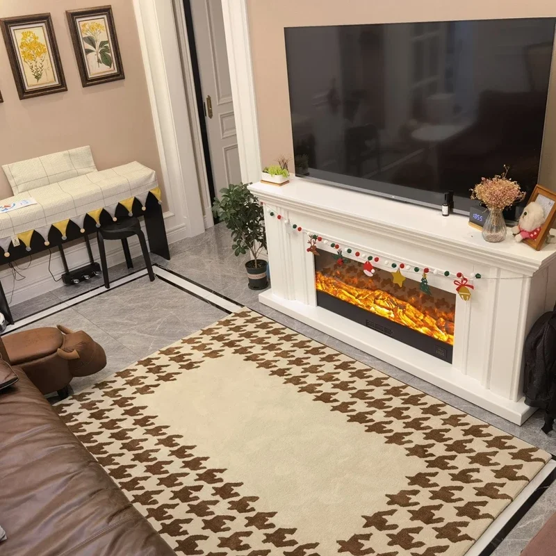 Modern minimalist houndstooth living room coffee table bedroom dining room carpet
Modern minimalist houndstooth living room coffee table bedroom dining room carpet