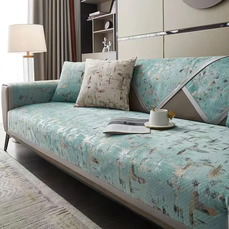 Luxury Chenille Sofa Cushion Four Seasons Universal Anti Slip Cushion Modern High-end Sofa Cover Backrest Towel Fabric
Luxury Chenille Sofa Cushion Four Seasons Universal Anti Slip Cushion Modern High-end Sofa Cover Backrest Towel Fabric