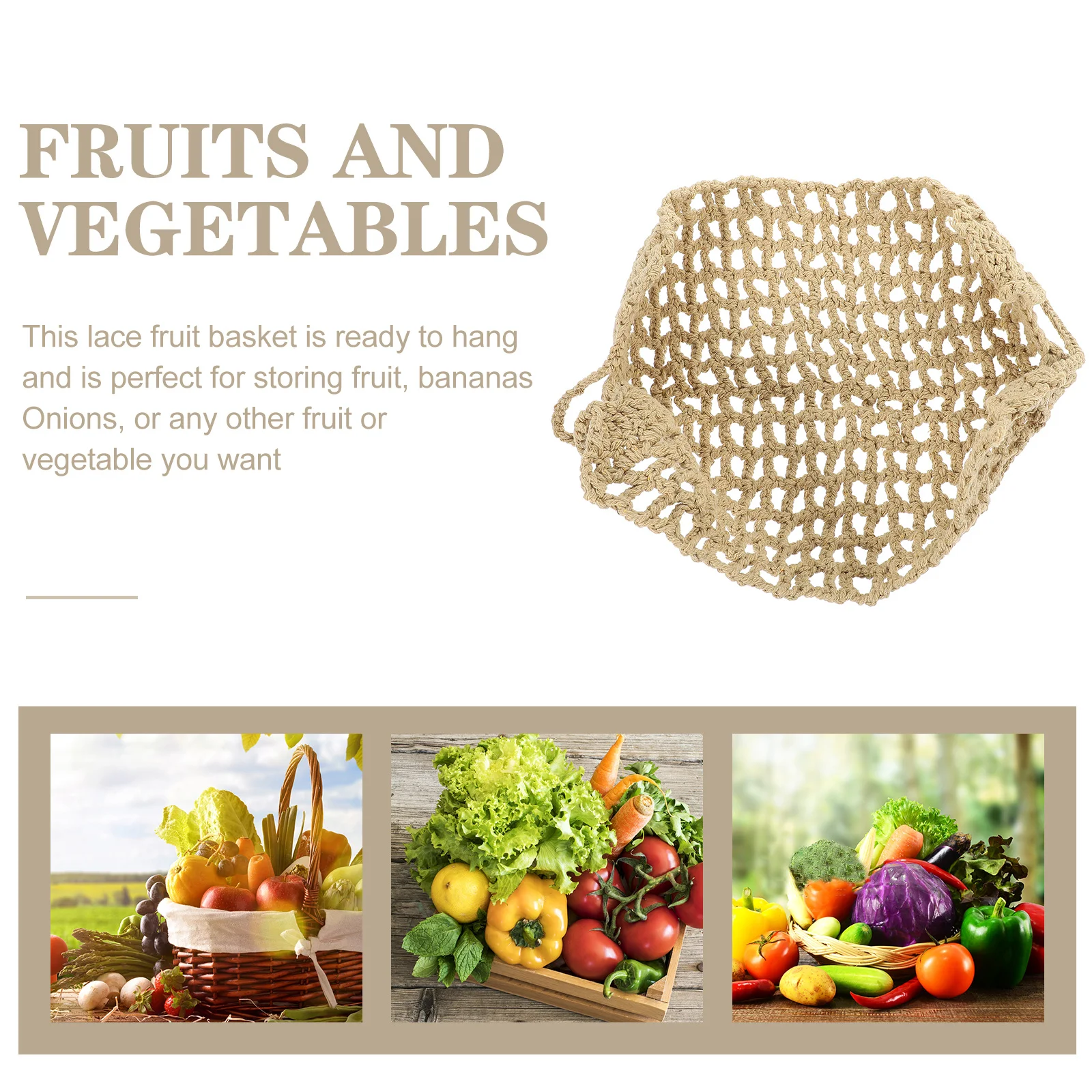Fruit Hammock Hanging Basket Hand Woven Large Capacity For Fruits Vegetables Bananas Onions Under Cabinet Space Saving
Fruit Hammock Hanging Basket Hand Woven Large Capacity For Fruits Vegetables Bananas Onions Under Cabinet Space Saving