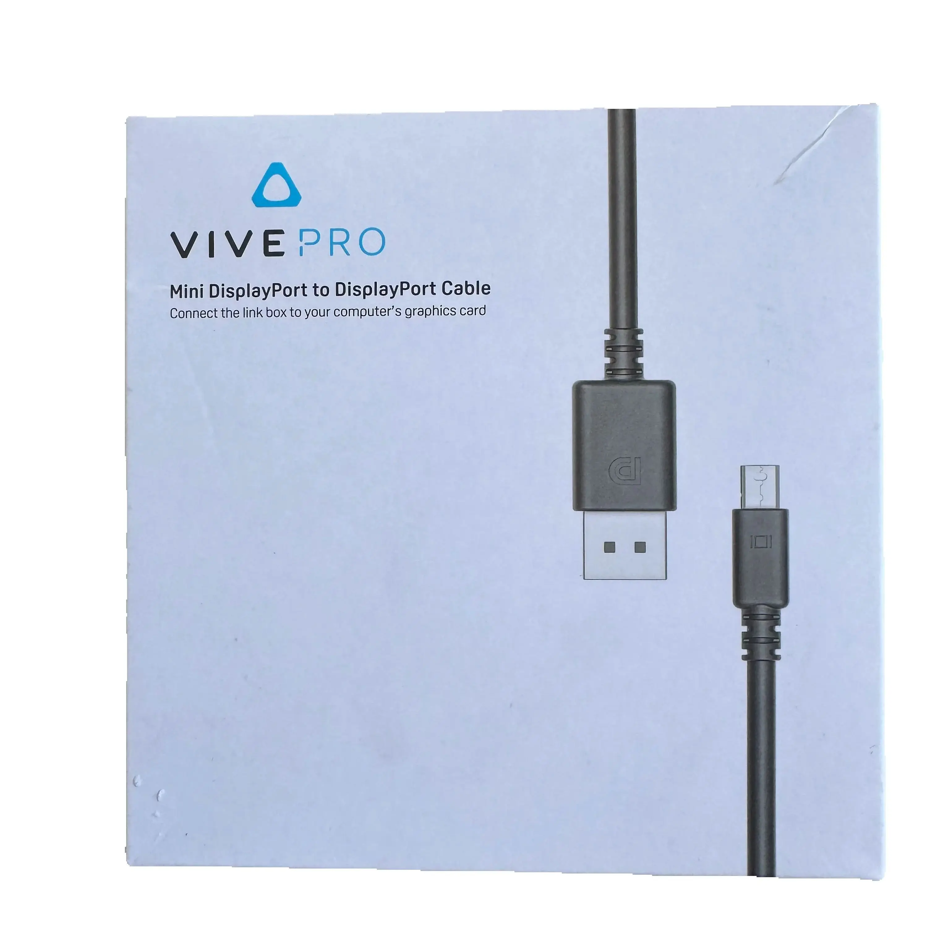 HTC Vive Pro Mini DisplayPort Link к кабелю DisplayPort для подключения коробки связи к видеокарте вашего компьютера
HTC Vive Pro Mini DisplayPort Link к кабелю DisplayPort для подключения коробки связи к видеокарте вашего компьютера