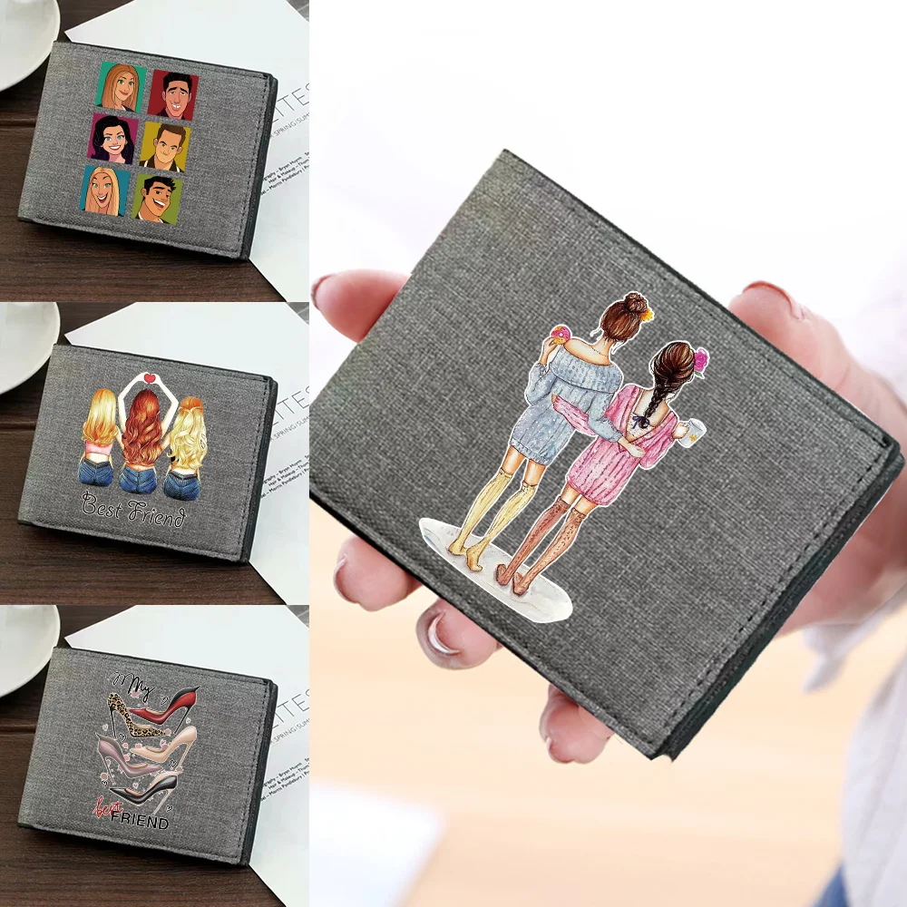 New Simple Short Wallets Friends Printing Series Top Quality Short Purse Simple and Durable Credit Card Case Bag High-quality
New Simple Short Wallets Friends Printing Series Top Quality Short Purse Simple and Durable Credit Card Case Bag High-quality