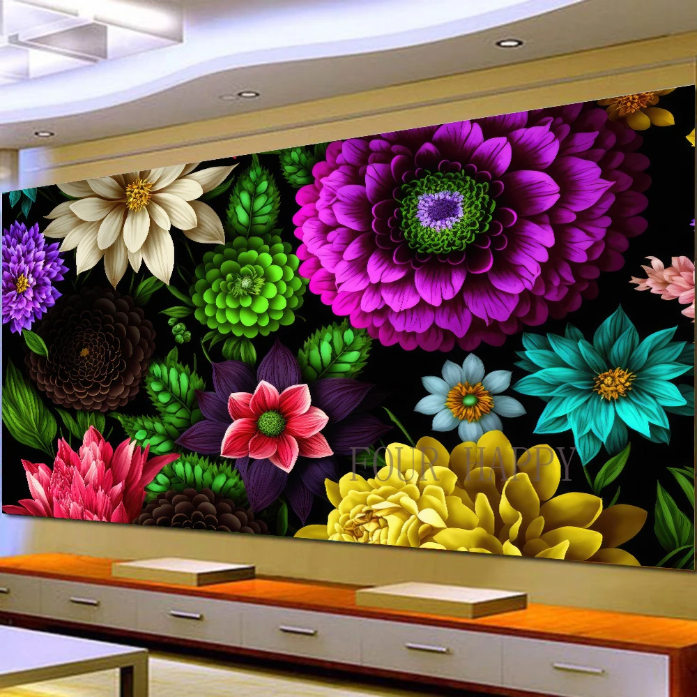 5D DIY Large Diamond Painting Cross Colorful Flowers Landscape Wall Art, Full Round Drill, Embroidery Home Decor
5D DIY Large Diamond Painting Cross Colorful Flowers Landscape Wall Art, Full Round Drill, Embroidery Home Decor