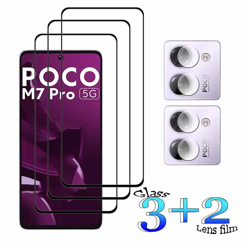 3+2 For Xiaomi POCO M7Pro 5G Tempered Glass Shockproof 9H Clearly Anti-Scratch Front Protector +Soft Camera lens film
3+2 For Xiaomi POCO M7Pro 5G Tempered Glass Shockproof 9H Clearly Anti-Scratch Front Protector +Soft Camera lens film
