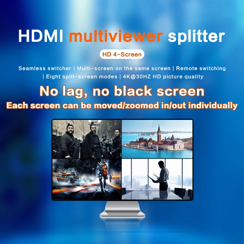 Бесшовный переключатель HDMI, 4 в 1, пульт дистанционного управления с разветвителем rs232, мультиприемник HDMI, KVM-переключатель 4x1, USB Quad Multi-Viewer PIP
Бесшовный переключатель HDMI, 4 в 1, пульт дистанционного управления с разветвителем rs232, мультиприемник HDMI, KVM-переключатель 4x1, USB Quad Multi-Viewer PIP