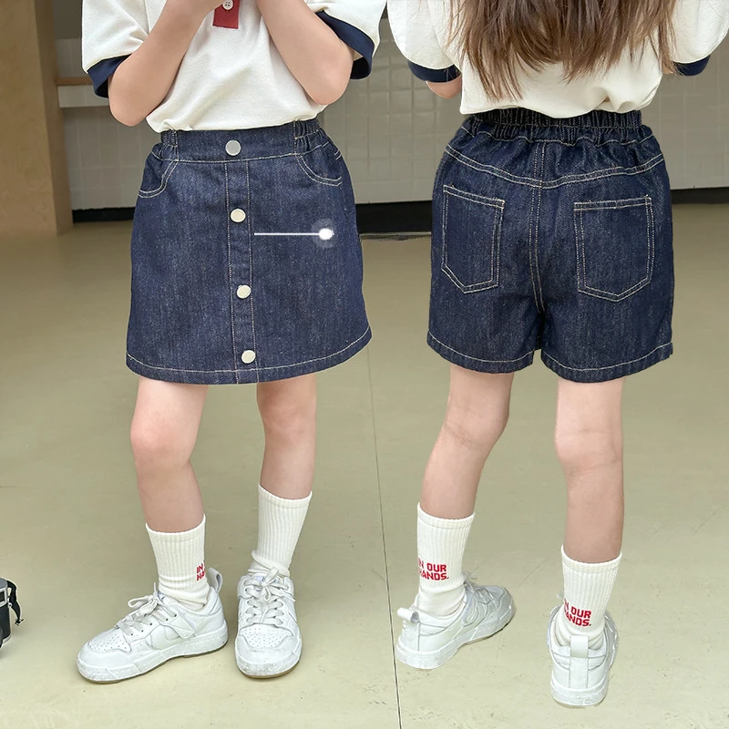 Girls Trousers Children Twill Anti-fading Denim Skirt 2024 Summer New Girls Korean Style Culottes Simple Casual Bottoms
Girls Trousers Children Twill Anti-fading Denim Skirt 2024 Summer New Girls Korean Style Culottes Simple Casual Bottoms