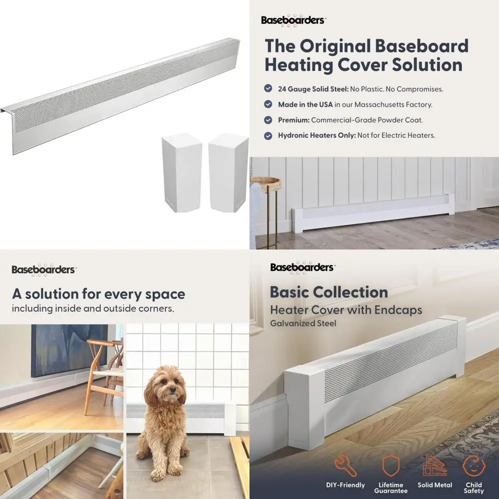 5-футовая крышка плинтуса из оцинкованной стали с удобной нескользящей конструкцией и наконечниками с гидроническим нагревом
5-футовая крышка плинтуса из оцинкованной стали с удобной нескользящей конструкцией и наконечниками с гидроническим нагревом